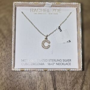 Rachel Zoe Gold and Silver Initial Necklace